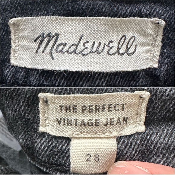 Madewell Jeans The Perfect Vintage Jean in Lunar Wash High Waist Denim Sz 28 - Picture 8 of 12